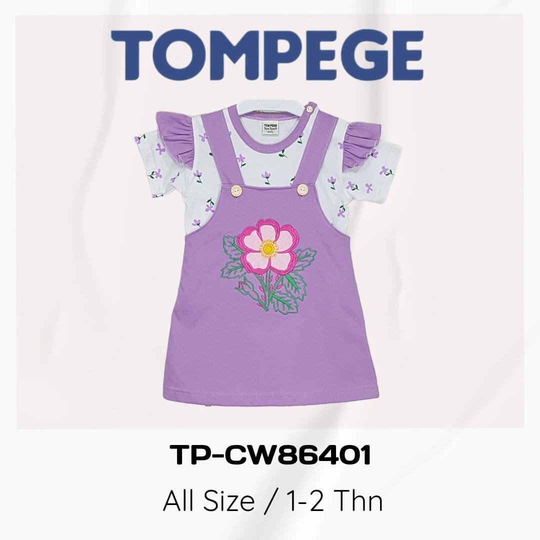 Setelan Jumpsuit/Kodok Rok Anak Perempuan Tompege TP-86401 - Image 3
